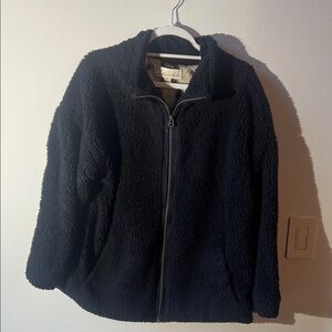 Cozy Black Fleece Jacket